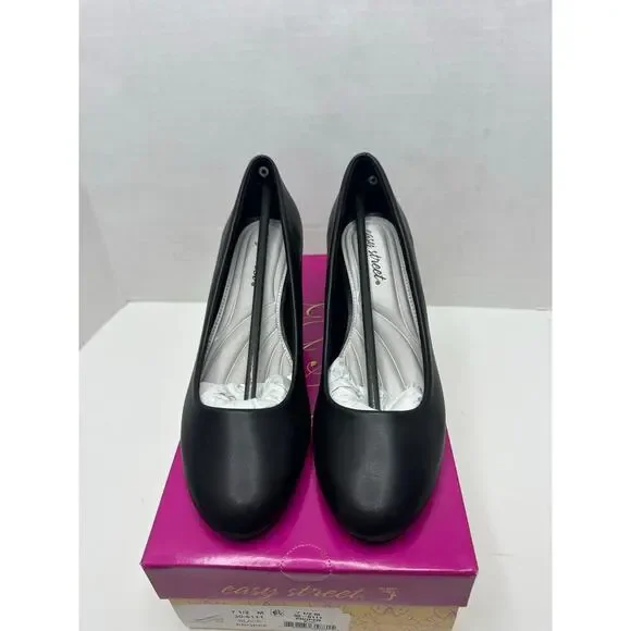 Easy Street Women's Proper Pumps Heels Black Size 7.5M NEW - Picture 3 of 9